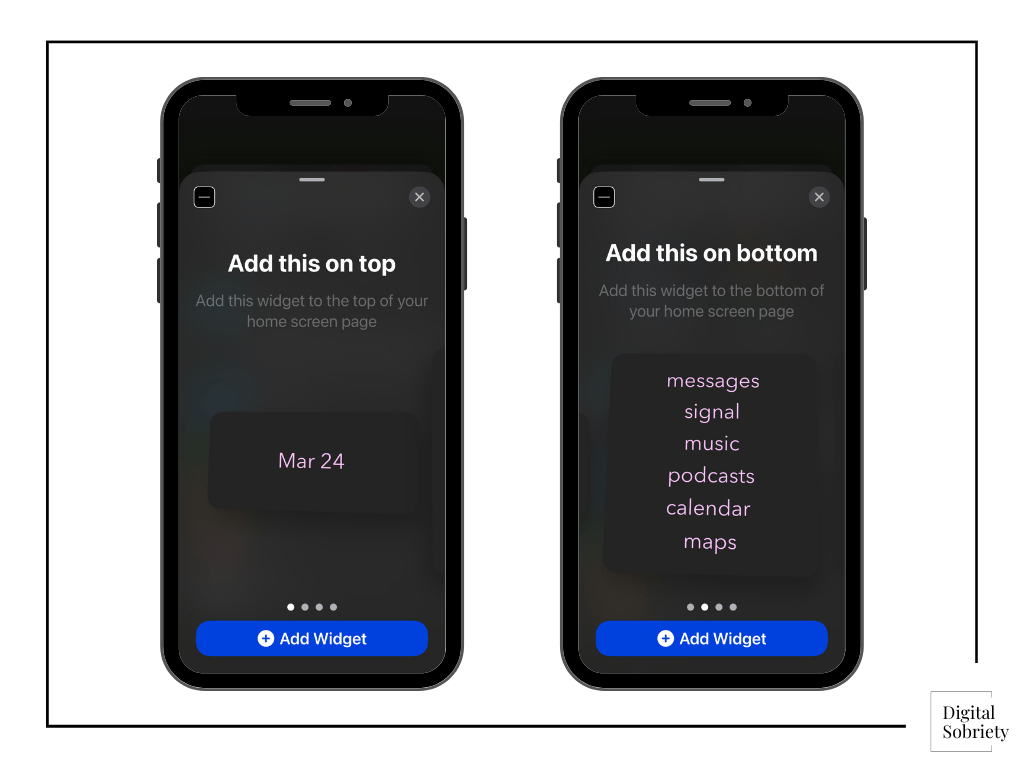 Blank Spaces set up screen